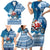 Custom Louisiana Christmas Family Matching Short Sleeve Bodycon Dress and Hawaiian Shirt Santa Claus Riding Motorcycle With Pelican - Wonder Print Shop