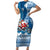 Custom Louisiana Christmas Family Matching Short Sleeve Bodycon Dress and Hawaiian Shirt Santa Claus Riding Motorcycle With Pelican - Wonder Print Shop