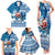 Custom Louisiana Christmas Family Matching Tank Maxi Dress and Hawaiian Shirt Santa Claus Riding Motorcycle With Pelican - Wonder Print Shop