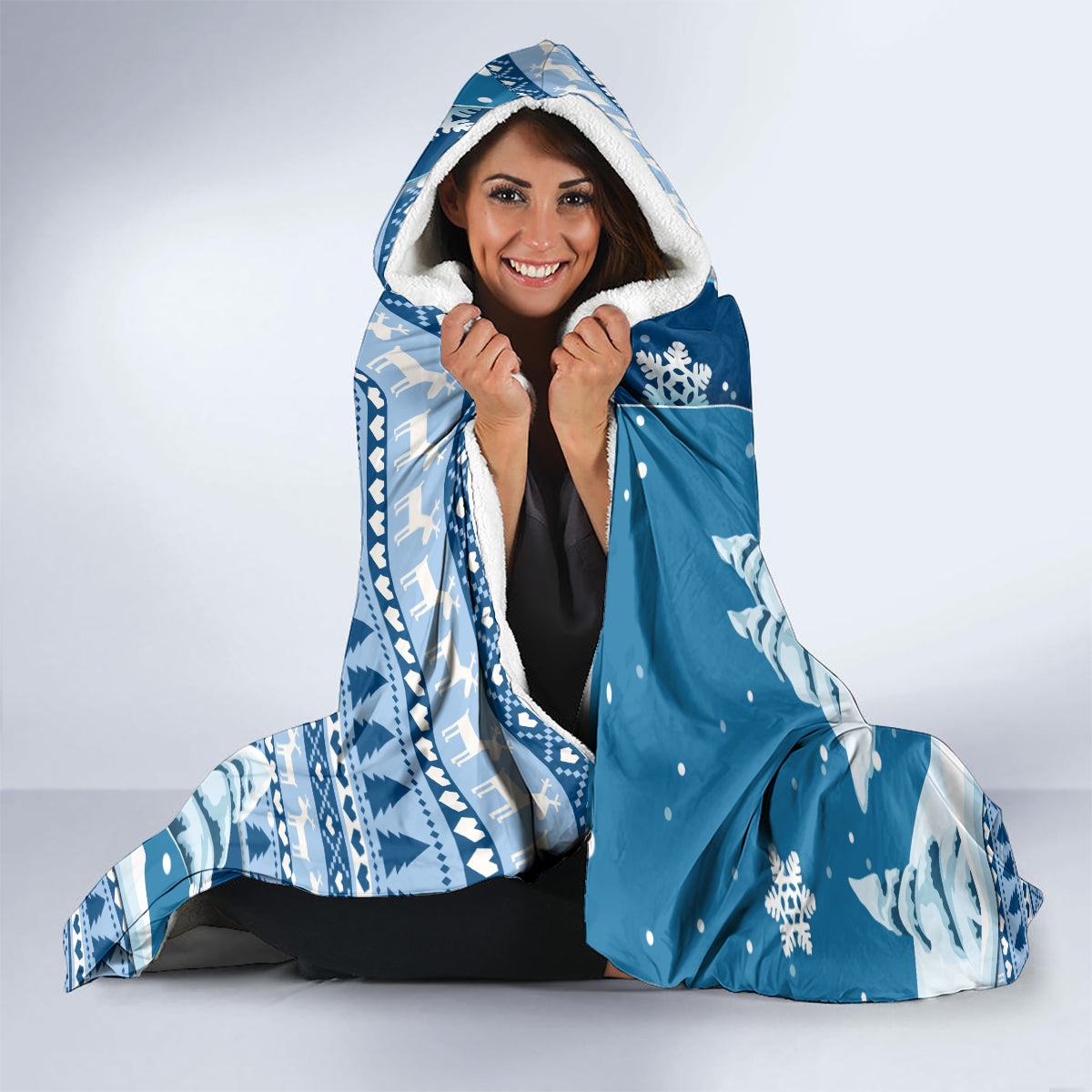 custom-louisiana-christmas-hooded-blanket-santa-claus-riding-motorcycle-with-pelican