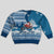 Custom Louisiana Christmas Kid Ugly Christmas Sweater Santa Claus Riding Motorcycle With Pelican - Wonder Print Shop