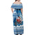 Custom Louisiana Christmas Off Shoulder Maxi Dress Santa Claus Riding Motorcycle With Pelican - Wonder Print Shop