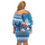 Custom Louisiana Christmas Off Shoulder Short Dress Santa Claus Riding Motorcycle With Pelican - Wonder Print Shop