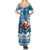 Custom Louisiana Christmas Summer Maxi Dress Santa Claus Riding Motorcycle With Pelican - Wonder Print Shop