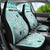 Custom Cat Christmas Car Seat Cover Cat With Snowman In Winter Scene - Wonder Print Shop