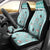 Custom Cat Christmas Car Seat Cover Cat With Snowman In Winter Scene - Wonder Print Shop