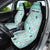 Custom Cat Christmas Car Seat Cover Cat With Snowman In Winter Scene - Wonder Print Shop