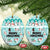 Cat Christmas Ceramic Ornament Cat With Snowman In Winter Scene - Wonder Print Shop