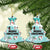 Cat Christmas Ceramic Ornament Cat With Snowman In Winter Scene - Wonder Print Shop