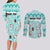 Custom Cat Christmas Couples Matching Long Sleeve Bodycon Dress and Long Sleeve Button Shirt Cat With Snowman In Winter Scene - Wonder Print Shop