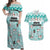 Custom Cat Christmas Couples Matching Off Shoulder Maxi Dress and Hawaiian Shirt Cat With Snowman In Winter Scene - Wonder Print Shop