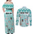 Custom Cat Christmas Couples Matching Off Shoulder Maxi Dress and Long Sleeve Button Shirt Cat With Snowman In Winter Scene - Wonder Print Shop