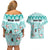 Custom Cat Christmas Couples Matching Off Shoulder Short Dress and Hawaiian Shirt Cat With Snowman In Winter Scene - Wonder Print Shop