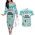 Custom Cat Christmas Couples Matching Off The Shoulder Long Sleeve Dress and Hawaiian Shirt Cat With Snowman In Winter Scene - Wonder Print Shop