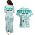 Custom Cat Christmas Couples Matching Puletasi Dress and Hawaiian Shirt Cat With Snowman In Winter Scene - Wonder Print Shop