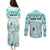 Custom Cat Christmas Couples Matching Puletasi Dress and Long Sleeve Button Shirt Cat With Snowman In Winter Scene - Wonder Print Shop