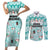 Custom Cat Christmas Couples Matching Short Sleeve Bodycon Dress and Long Sleeve Button Shirt Cat With Snowman In Winter Scene - Wonder Print Shop