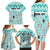 Custom Cat Christmas Family Matching Long Sleeve Bodycon Dress and Hawaiian Shirt Cat With Snowman In Winter Scene - Wonder Print Shop
