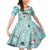 Custom Cat Christmas Family Matching Mermaid Dress and Hawaiian Shirt Cat With Snowman In Winter Scene - Wonder Print Shop
