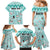 Custom Cat Christmas Family Matching Mermaid Dress and Hawaiian Shirt Cat With Snowman In Winter Scene - Wonder Print Shop