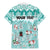 Custom Cat Christmas Family Matching Mermaid Dress and Hawaiian Shirt Cat With Snowman In Winter Scene - Wonder Print Shop