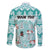 Custom Cat Christmas Family Matching Off Shoulder Long Sleeve Dress and Hawaiian Shirt Cat With Snowman In Winter Scene - Wonder Print Shop
