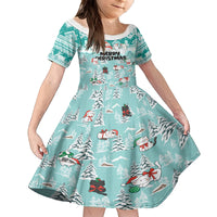 Custom Cat Christmas Family Matching Off Shoulder Maxi Dress and Hawaiian Shirt Cat With Snowman In Winter Scene - Wonder Print Shop