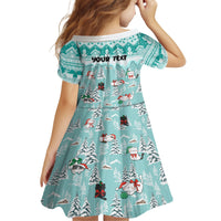Custom Cat Christmas Family Matching Off Shoulder Maxi Dress and Hawaiian Shirt Cat With Snowman In Winter Scene - Wonder Print Shop