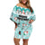 Custom Cat Christmas Family Matching Off Shoulder Short Dress and Hawaiian Shirt Cat With Snowman In Winter Scene - Wonder Print Shop