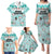 Custom Cat Christmas Family Matching Puletasi Dress and Hawaiian Shirt Cat With Snowman In Winter Scene - Wonder Print Shop