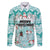 Custom Cat Christmas Family Matching Puletasi Dress and Hawaiian Shirt Cat With Snowman In Winter Scene - Wonder Print Shop