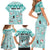 Custom Cat Christmas Family Matching Short Sleeve Bodycon Dress and Hawaiian Shirt Cat With Snowman In Winter Scene - Wonder Print Shop