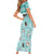Custom Cat Christmas Family Matching Short Sleeve Bodycon Dress and Hawaiian Shirt Cat With Snowman In Winter Scene - Wonder Print Shop