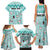 Custom Cat Christmas Family Matching Tank Maxi Dress and Hawaiian Shirt Cat With Snowman In Winter Scene - Wonder Print Shop