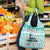 Custom Cat Christmas Grocery Bag Cat With Snowman In Winter Scene