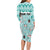 Custom Cat Christmas Long Sleeve Bodycon Dress Cat With Snowman In Winter Scene - Wonder Print Shop