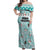 Custom Cat Christmas Off Shoulder Maxi Dress Cat With Snowman In Winter Scene - Wonder Print Shop