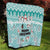 Custom Cat Christmas Quilt Cat With Snowman In Winter Scene - Wonder Print Shop