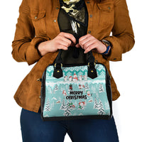 custom-cat-christmas-shoulder-handbag-cat-with-snowman-in-winter-scene