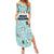 Custom Cat Christmas Summer Maxi Dress Cat With Snowman In Winter Scene - Wonder Print Shop