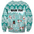 Custom Cat Christmas Sweatshirt Cat With Snowman In Winter Scene - Wonder Print Shop