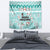 Custom Cat Christmas Tapestry Cat With Snowman In Winter Scene - Wonder Print Shop