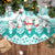 Cat Christmas Tree Skirt Cat With Snowman In Winter Scene - Wonder Print Shop