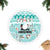 Cat Christmas Tree Skirt Cat With Snowman In Winter Scene - Wonder Print Shop