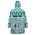 Custom Cat Christmas Wearable Blanket Hoodie Cat With Snowman In Winter Scene - Wonder Print Shop