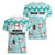 Custom Cat Christmas Women V Neck T Shirt Cat With Snowman In Winter Scene - Wonder Print Shop