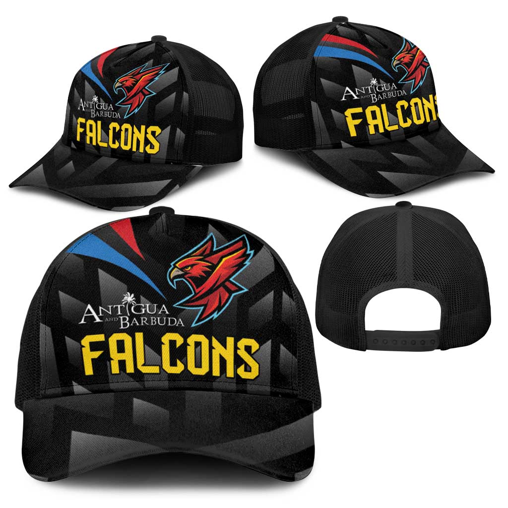 Antigua and Barbuda Cricket Baseball Net Cap Falcons Flying High - Wonder Print Shop