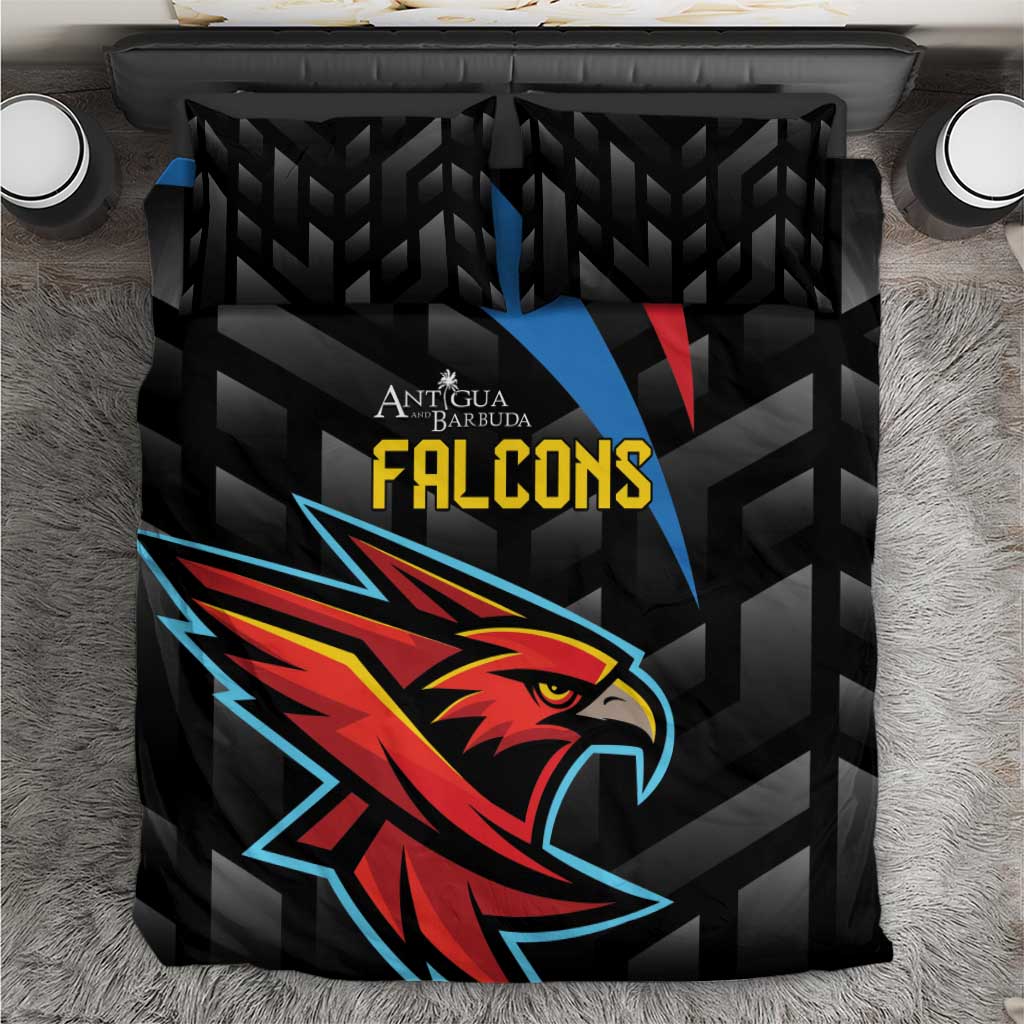 Antigua and Barbuda Cricket Bedding Set Falcons Flying High - Wonder Print Shop