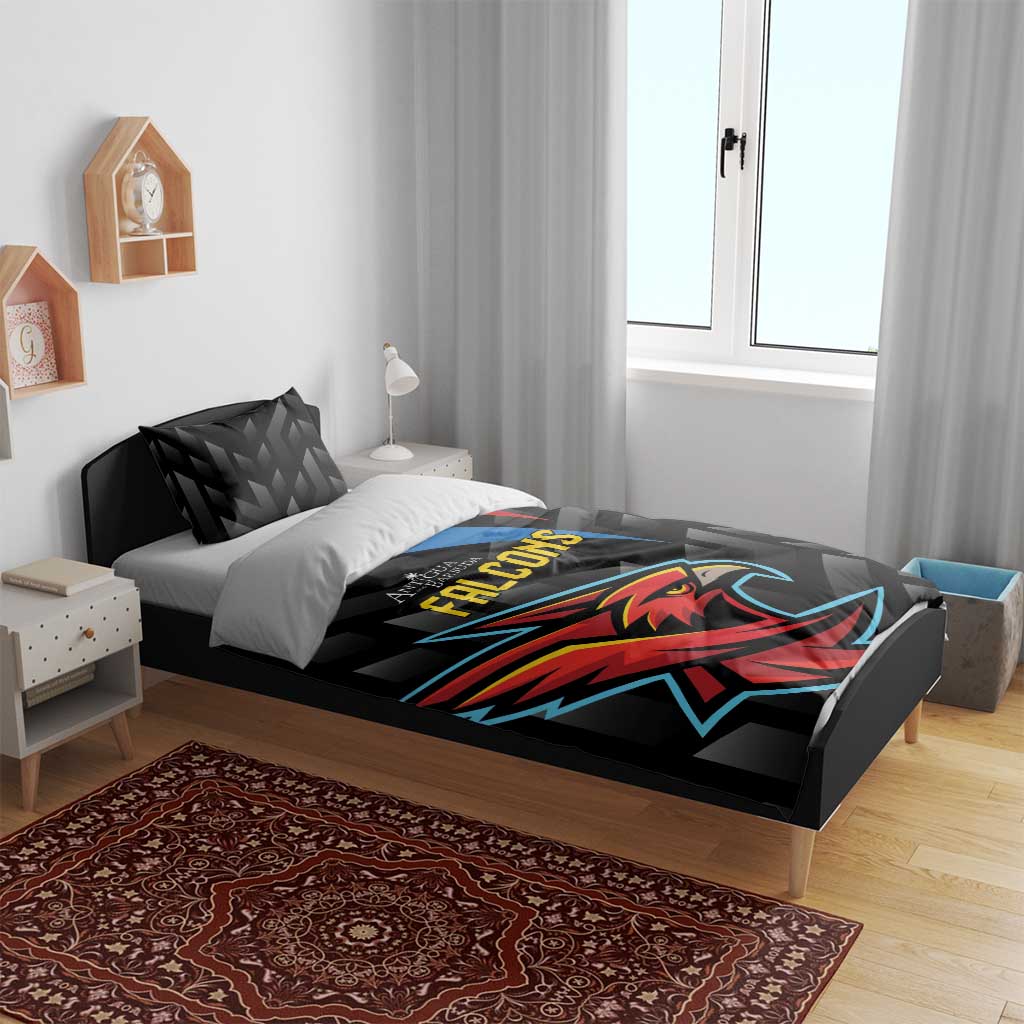 Antigua and Barbuda Cricket Bedding Set Falcons Flying High - Wonder Print Shop