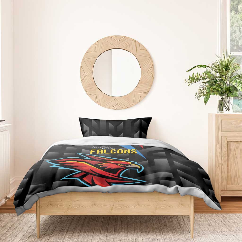 Antigua and Barbuda Cricket Bedding Set Falcons Flying High - Wonder Print Shop
